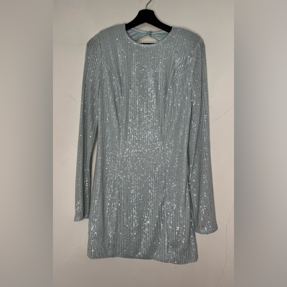 NWT Rotate Birger Christensen Sequin Embellished Open back Mini Cocktail Dress - Picture 4 of 12
